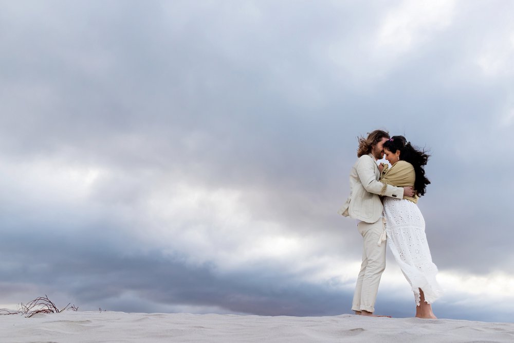 intimate beach wedding coup big skyle