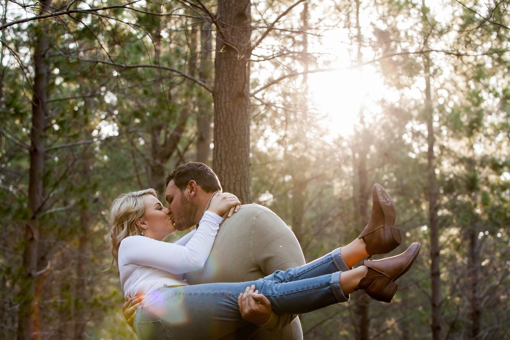 Cape Town Proposal photography in a forest