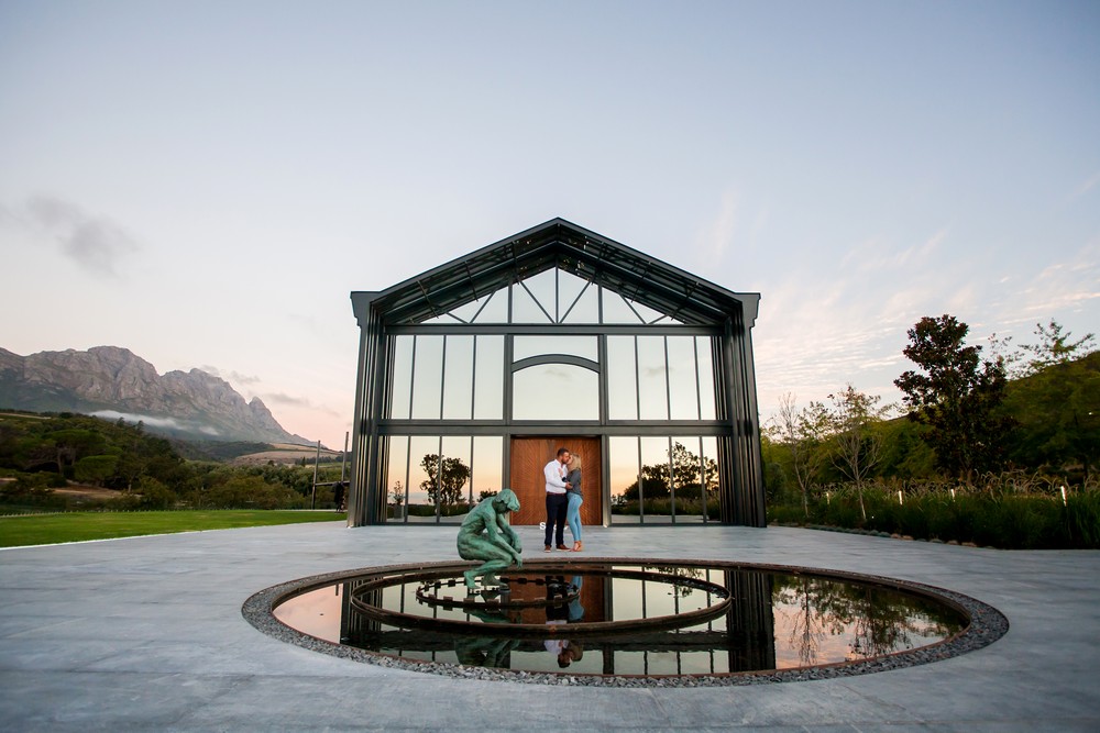 Cape Town Proposal photography on a wine farm
