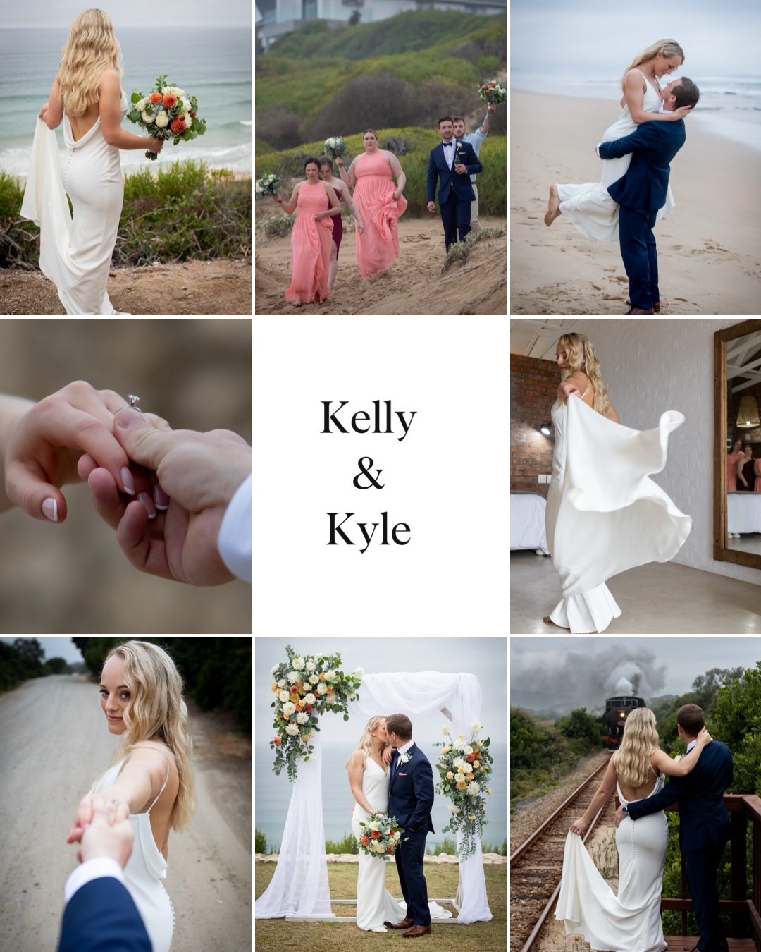 Rainy day garden route wedding